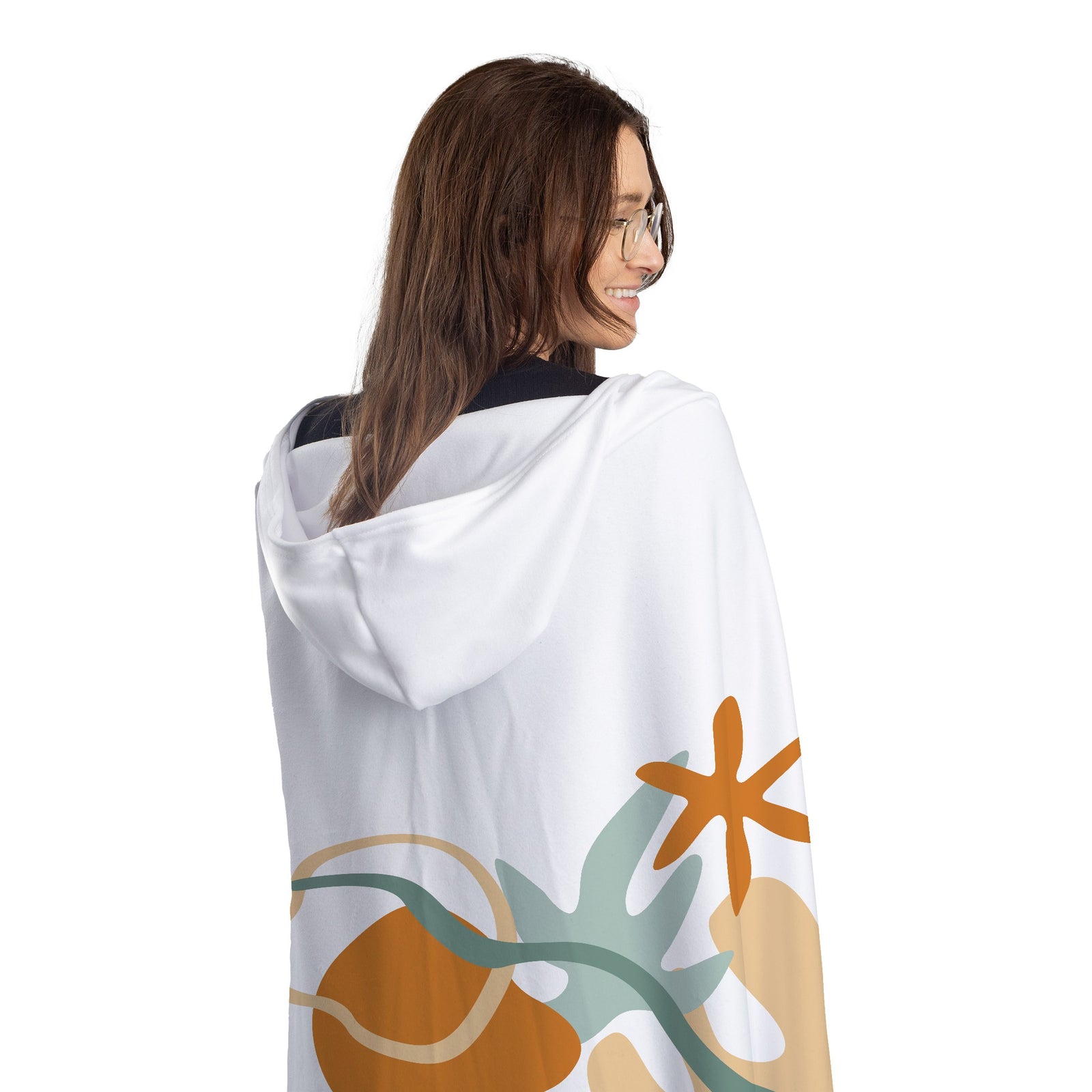 Print On Demand Hooded Blanket Adult Dropship Gifts UK