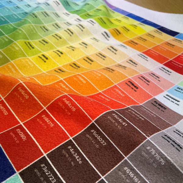 Fabric Colour Chart Sample | Print on Demand Design Ideas